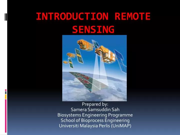 introduction remote sensing