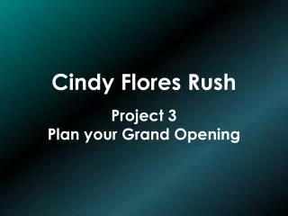Cindy Flores Rush
