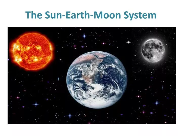 the sun earth moon system