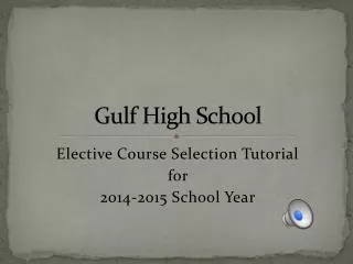 Gulf High School