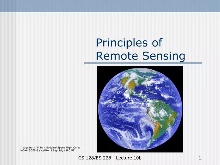 principles of remote sensing