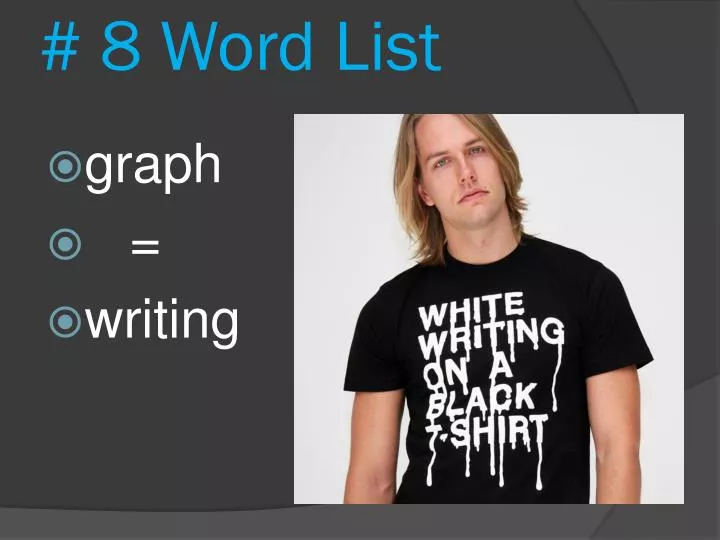 8 word list