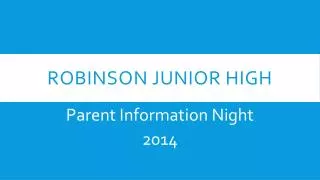 Robinson Junior High