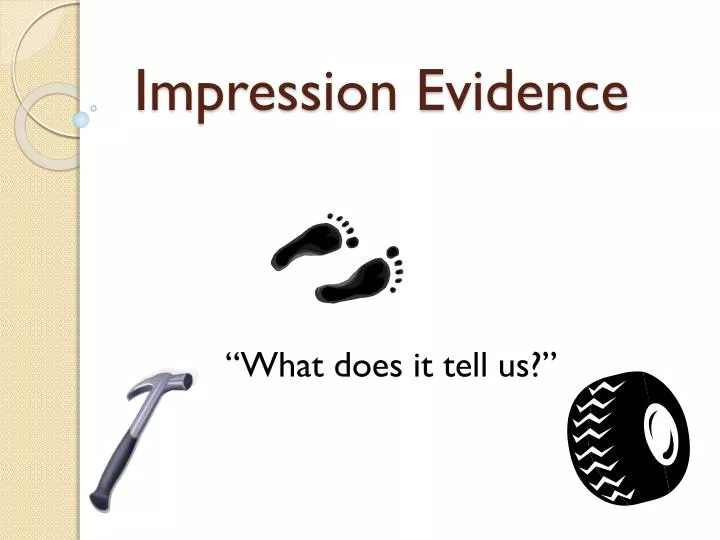 impression evidence