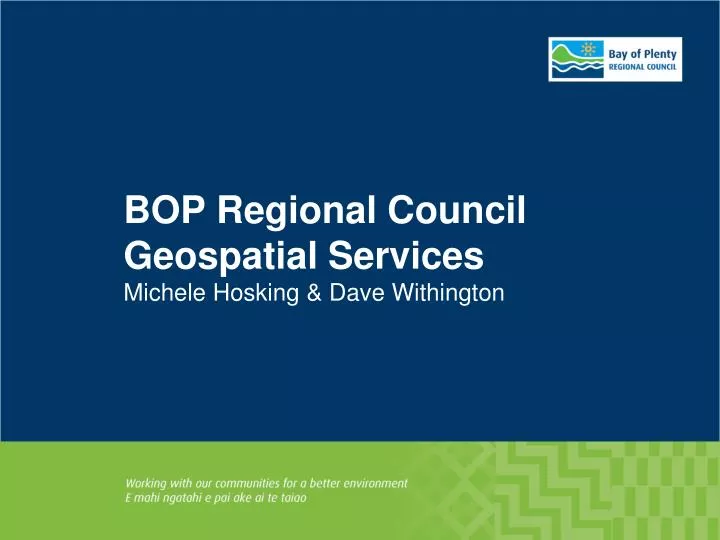 bop regional council geospatial services michele hosking dave withington