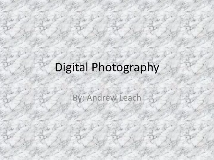 digital photography