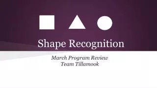 Shape Recognition