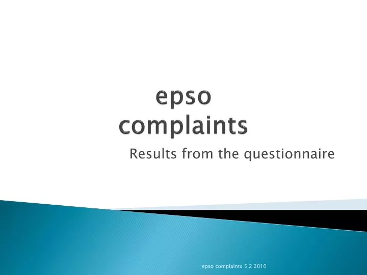 epso complaints