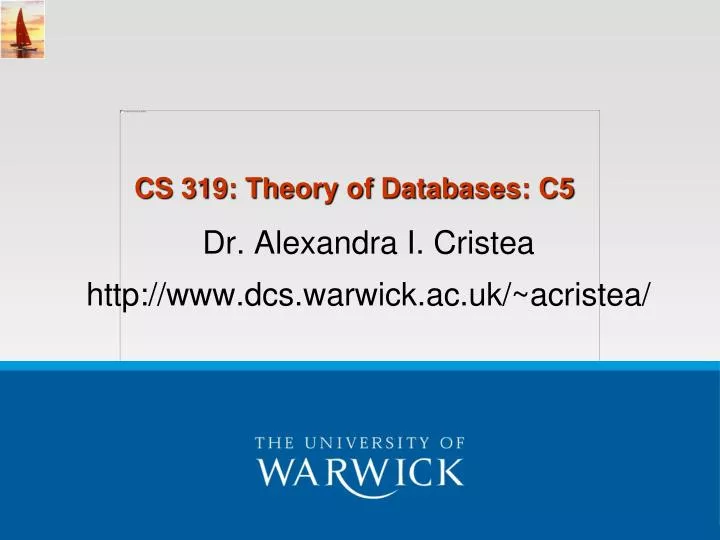 cs 319 theory of databases c5