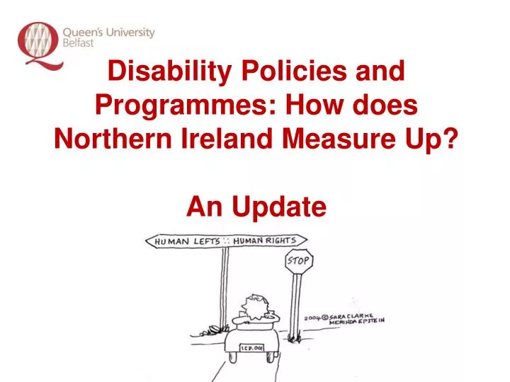 disability policies and programmes how does northern ireland measure up an update