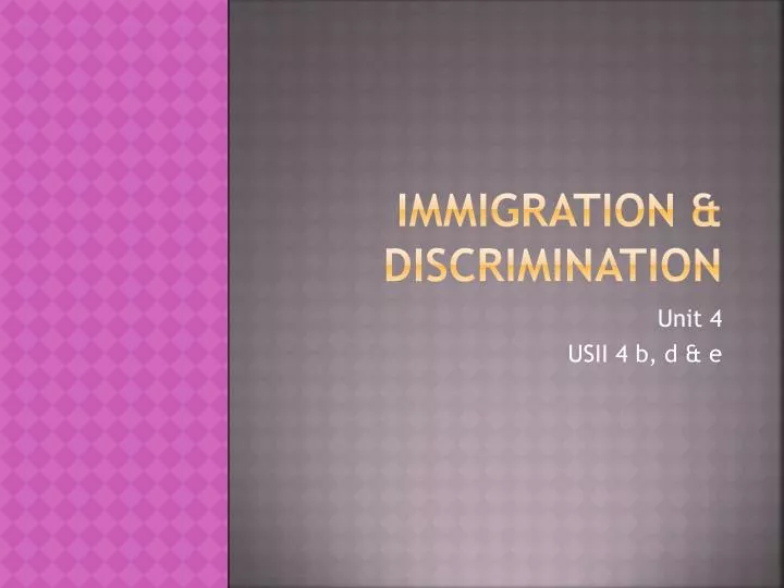 immigration discrimination