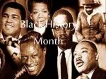 Black History Month - slide 1