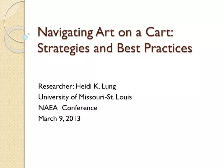 navigating art on a cart strategies and best practices