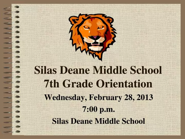 silas deane middle school 7th grade orientation