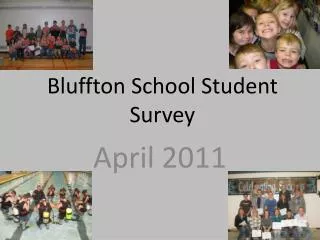 Bluffton School Student Survey