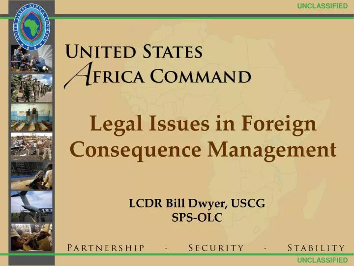 legal issues in foreign consequence management
