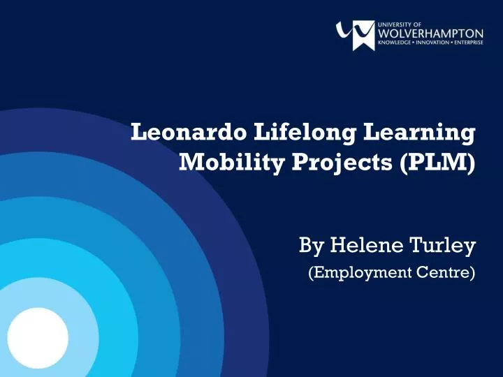 leonardo lifelong learning mobility projects plm