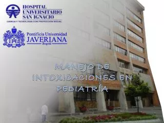 manejo de intoxicaciones en pediatr a