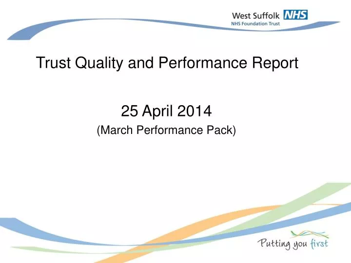 trust quality and performance report