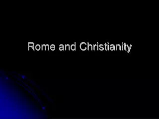 Rome and Christianity