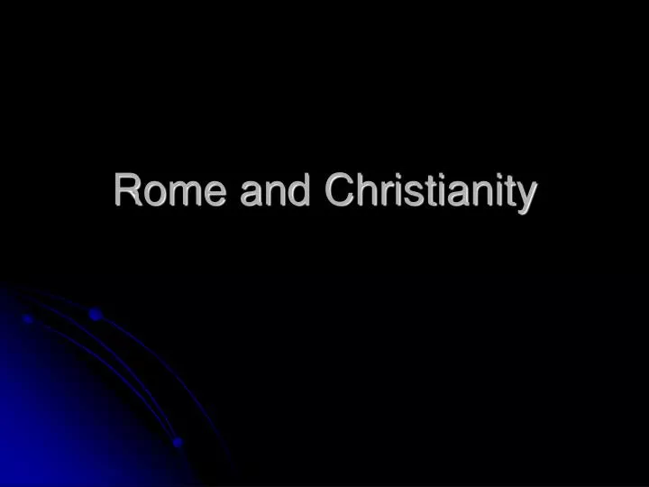 rome and christianity