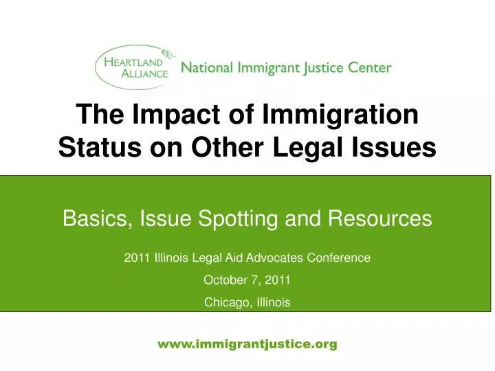 the impact of immigration status on other legal issues