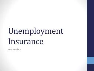 Unemployment Insurance