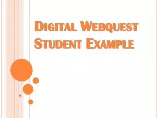 Digital Webquest Student Example