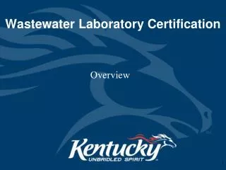 Wastewater Laboratory Certification