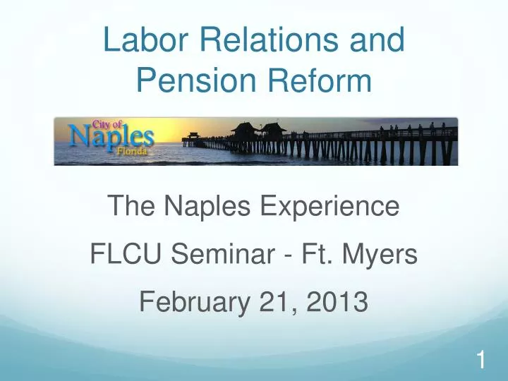 labor relations and pension reform