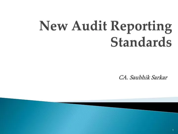 new audit reporting standards