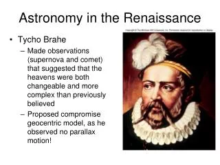 Astronomy in the Renaissance