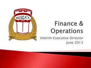 Finance &amp; Operations