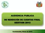 AUDIENCIA PUBLICA - slide 1