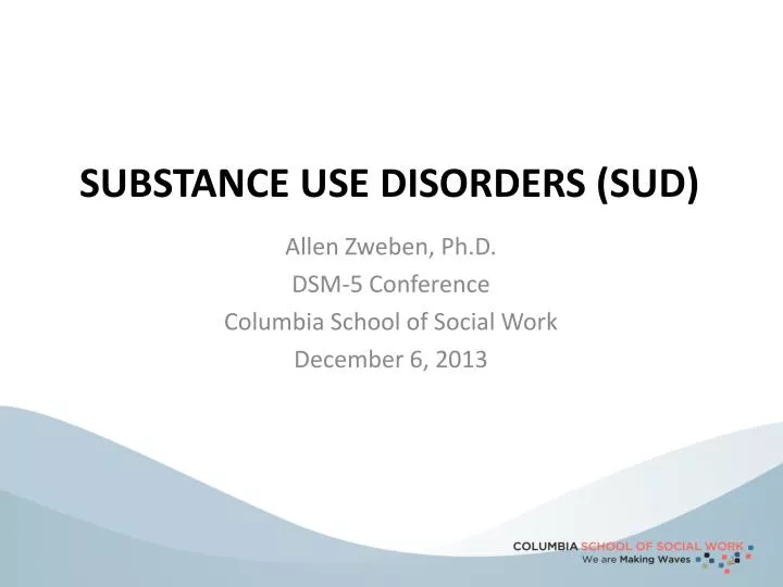 substance use disorders sud
