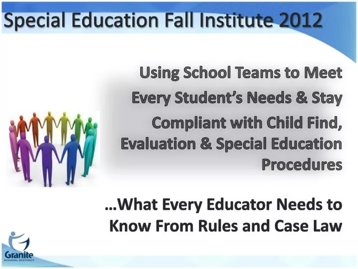 special education fall institute 2012