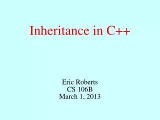 Inheritance in C++