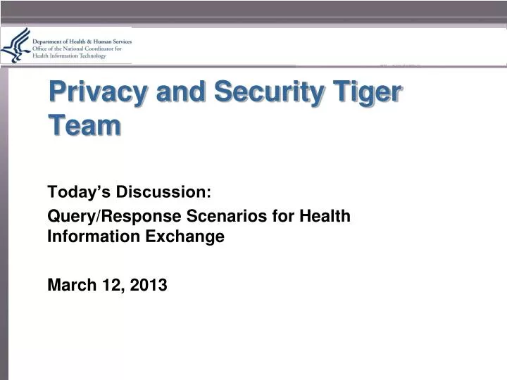 privacy and security tiger team