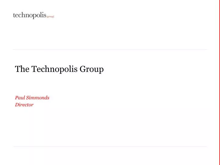 the technopolis group