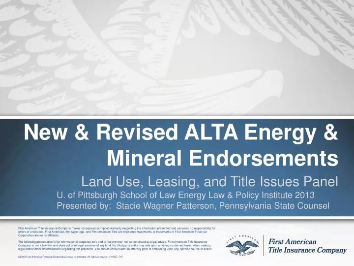 new revised alta energy mineral endorsements