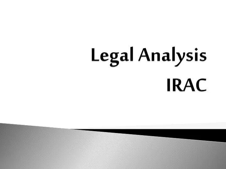 legal analysis irac