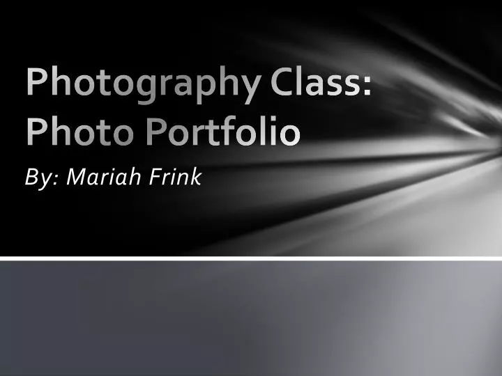 photography class photo portfolio