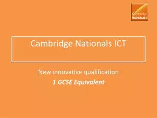 Cambridge Nationals ICT