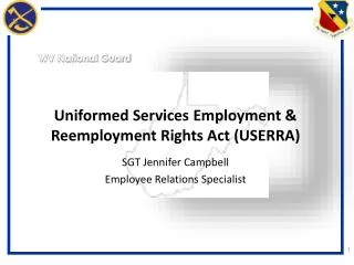 Uniformed Services Employment &amp; Reemployment Rights Act (USERRA)