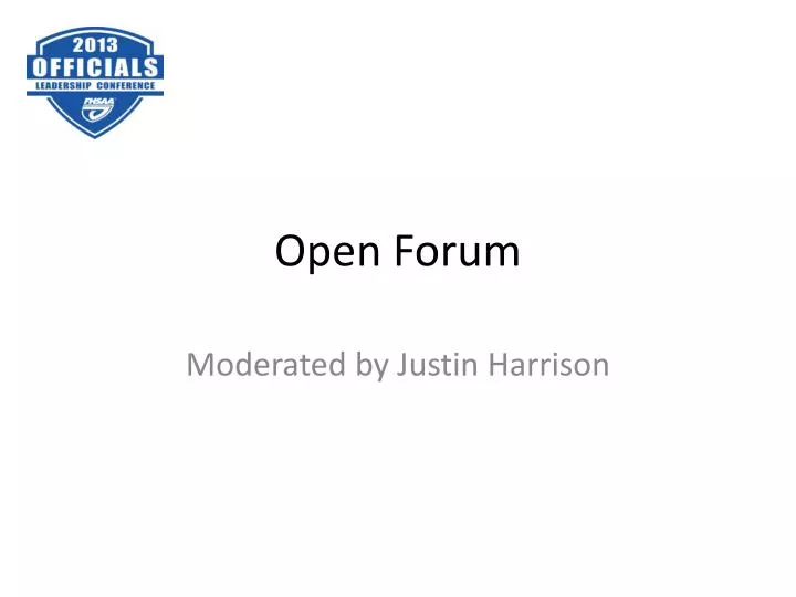 open forum