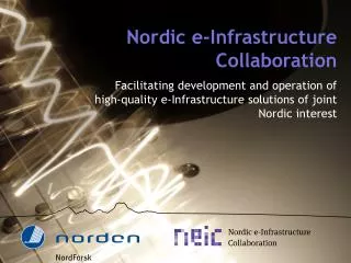 Nordic e-Infrastructure Collaboration