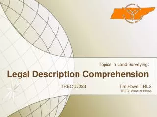 Legal Description Comprehension