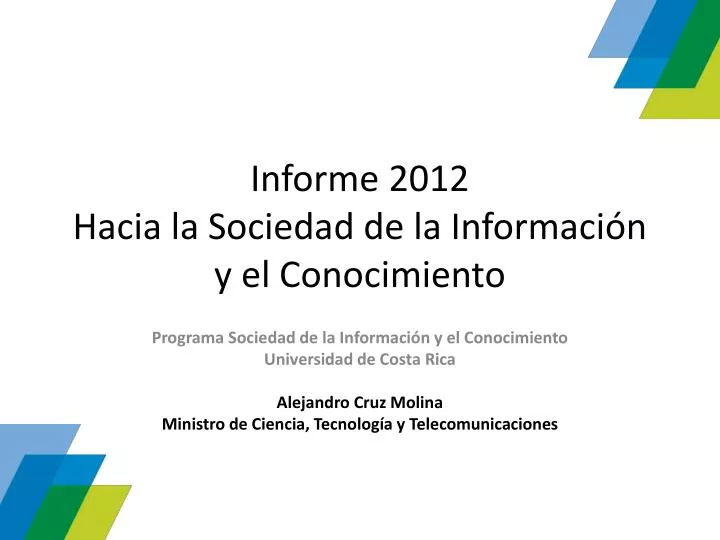 informe 2012 hacia la sociedad de la informaci n y el conocimiento