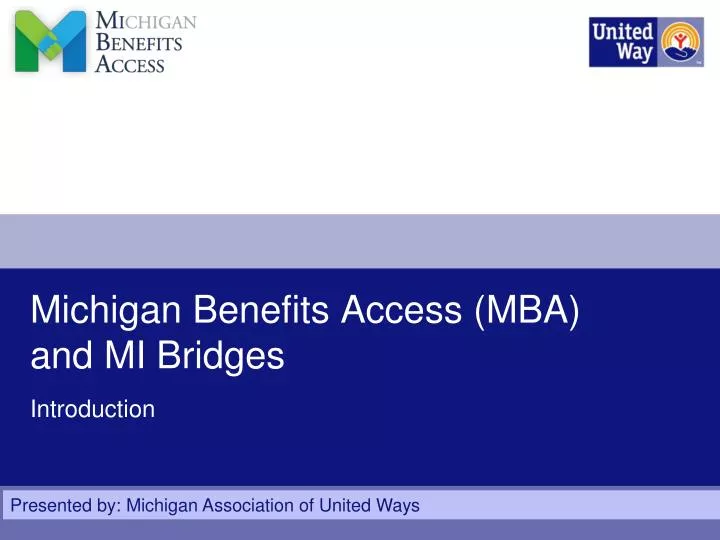 michigan benefits access mba and mi bridges