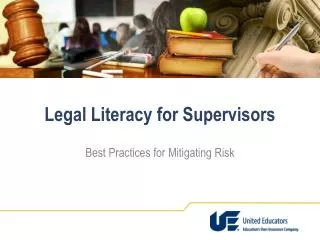 Legal Literacy for Supervisors